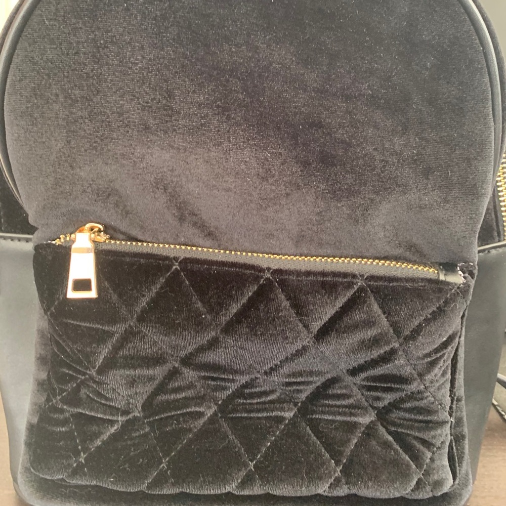 Target Brand Black Velvet Backpack